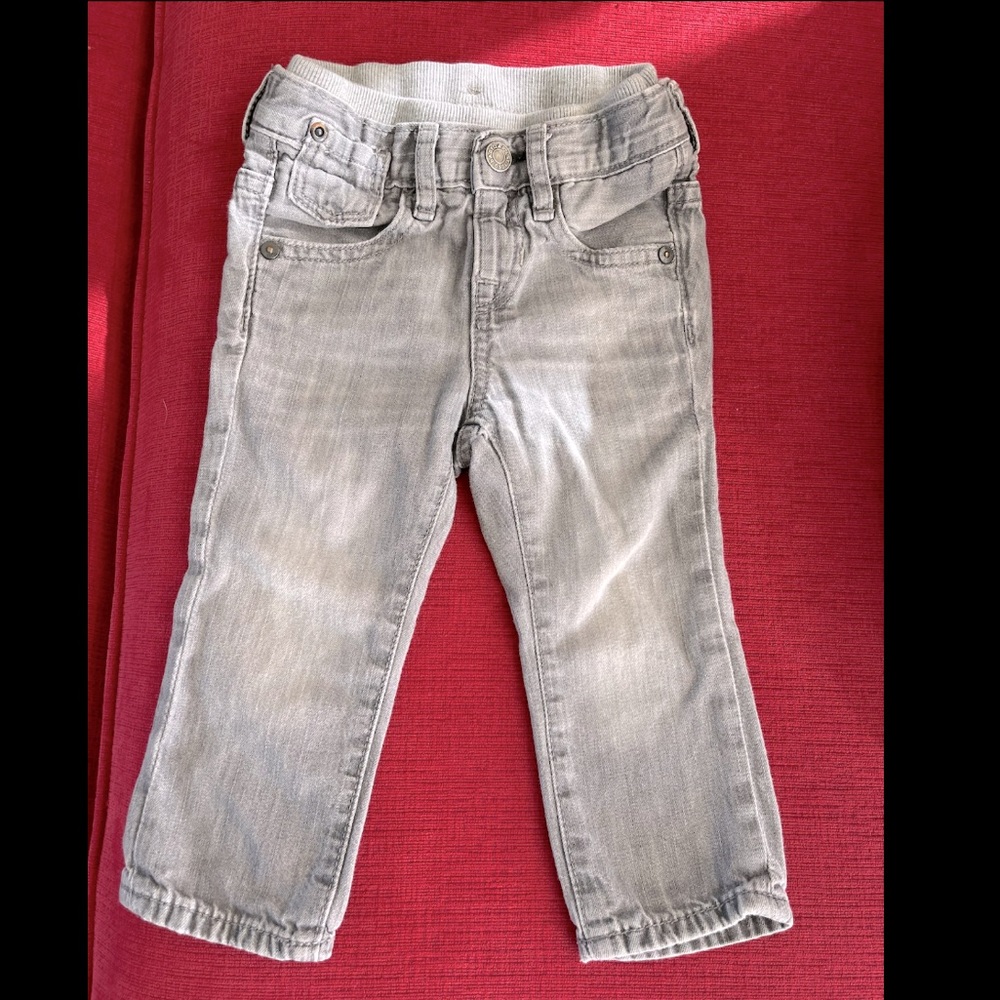 Baby Gap ultra soft light grey jeans 18-24 mo